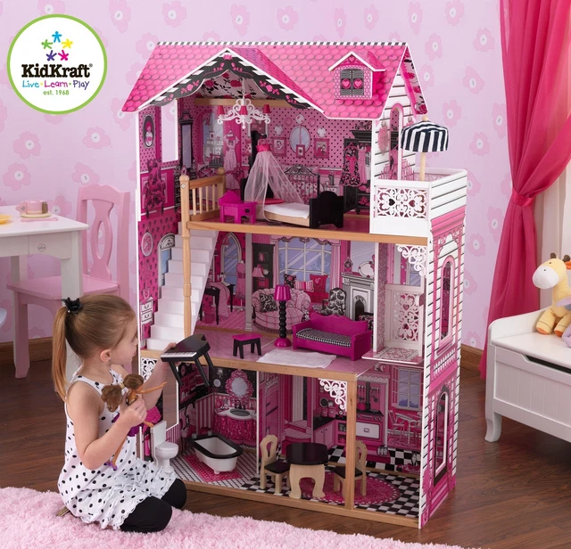 Wooden dolls house to fit barbie deals