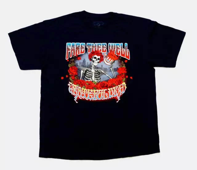 Grateful Dead Shirt T Shirt Chicago Soldier Field Fare Thee Well GD 50 Bertha XL