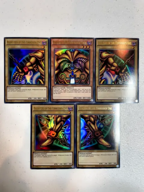 yugioh exodia the forbidden one complete set ygld ultra rare S028