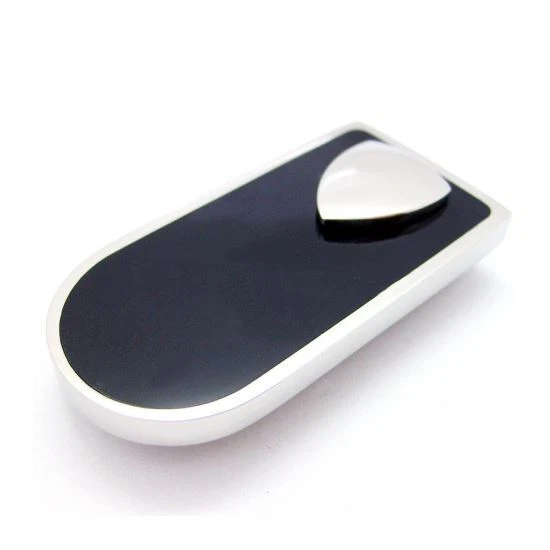 Pince à Billets Motifs Aztèques Jewellerybox - Acier Inoxydable Noir, Neuf Avec étiquettes