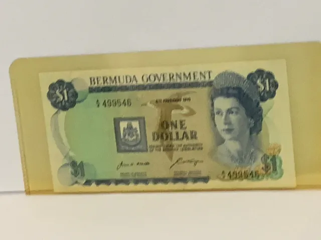 World Paper Money - Bermuda $1 Dollar 1970
