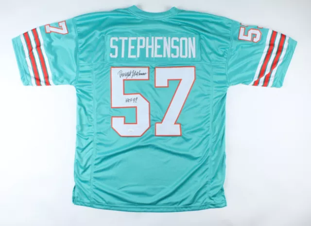 NFL Football Jersey Trikot Dwight Stephenson Miami Dolphins Autogramm Zertifikat