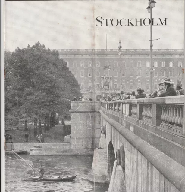 Reise-Prospekt von 1927 STOCKHOLM SCHWEDEN in deutscher Sprache