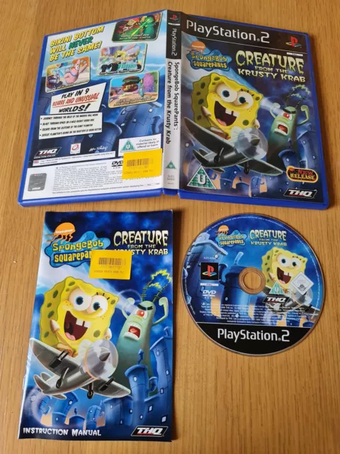 Spongebob: Creature From the Krusty Krab - Playstation PS2 - Complete - PAL