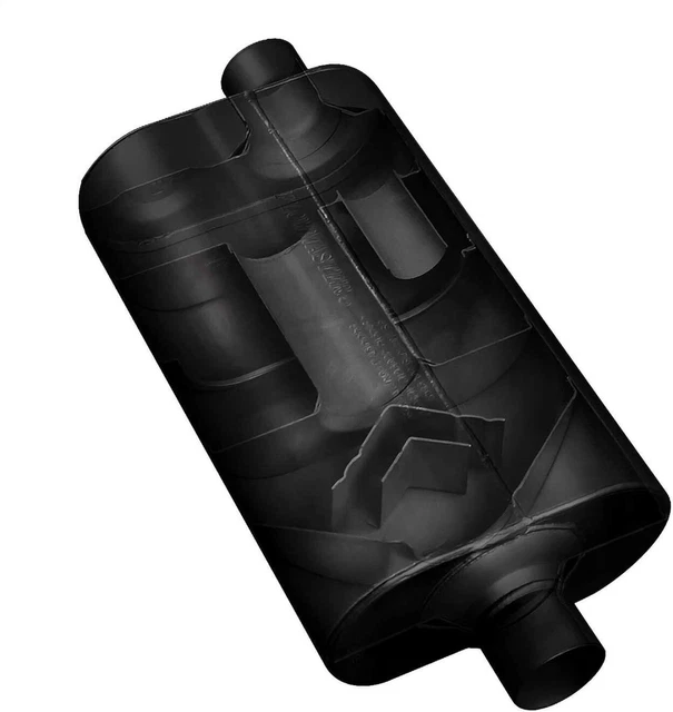 Flowmaster Super 50 Muffler - 2.25 Dual In / 3.00 Center Out - Mild Sound