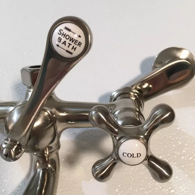 MAIDSTONE ~ 121-ETFB-5 ~ Brushed Nickel Claw Foot Tub Faucet Body ~ Solid Brass!