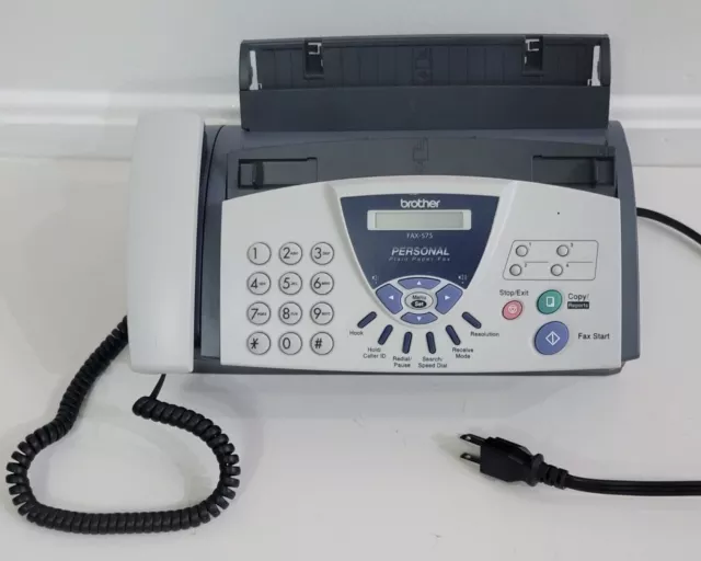 Brother FAX-575 Personal Plain Paper Fax Phone and Copier - Used 08