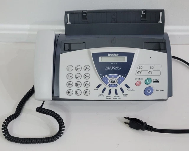 Brother FAX-575 Personal Plain Paper Fax Phone and Copier - Used 08