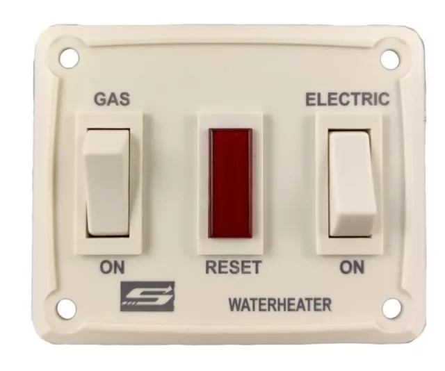 Suburban RV Water Heater Gas Electric Switch Fault Light Off White Camper 232881
