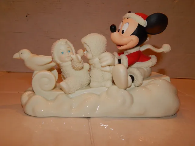 Dept 56 Snowbabies Guest Collection "Magical Sleigh Ride with Mickey" Disney
