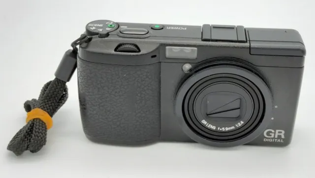 RICOH Digital Camera GR Black DIGITAL W/ Battery x 2set From Japan [Excellent]