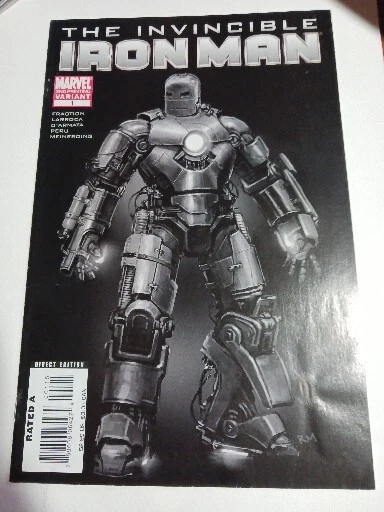 Invincible Iron Man #1 2nd Print Photo Movie Variant Marvel 2008 Fraction