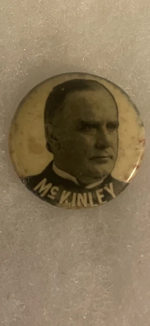 Vintage￼ 1896 William McKinley ￼presidential campaign Pinback￼￼ Button￼
