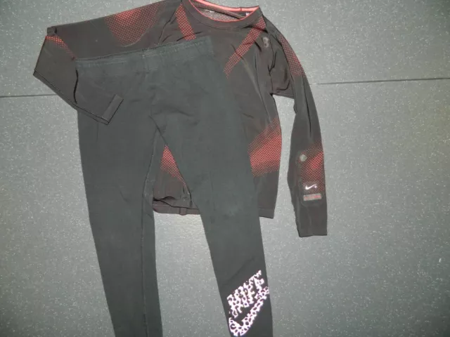 GIRLS NIKE AIR Max Sports wear Leggings Tracksuit Age 8 9 Years