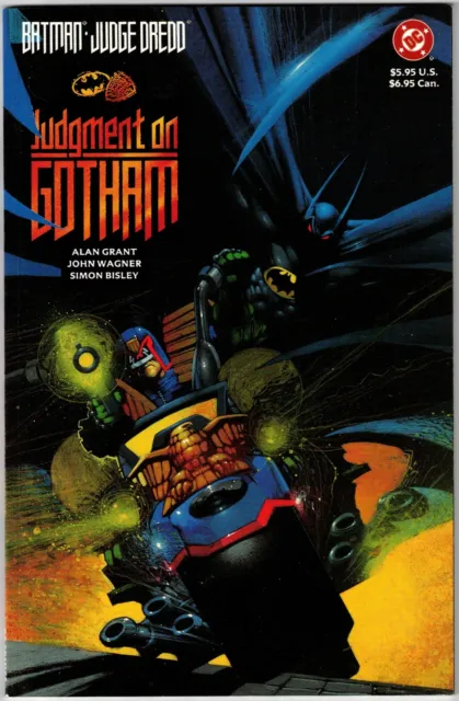 Batman Judge Dredd Judgment On Gotham (1991)- Sc Graphic Novel-Dc Batman Oneshot