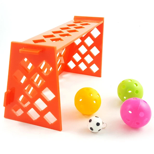 2 Sets Vogel Biss Spielzeug Ara Spielzeug Papagei Fußball Spielzeug