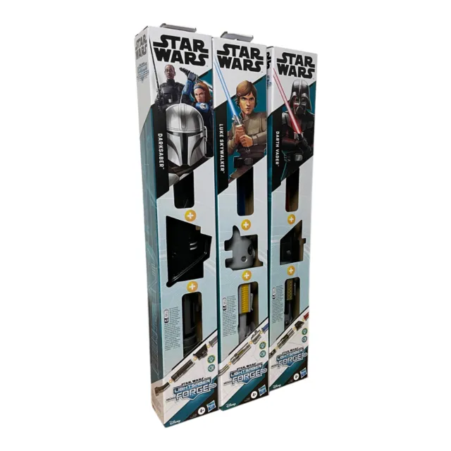 Star Wars Laserschwert Lichtschwert Luke Darth Vader Karneval Licht Sound Hasbro 2