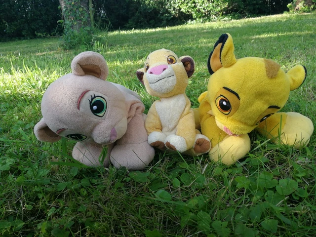Peluches le Roi lion Simba et Nala lot de 3 peluches