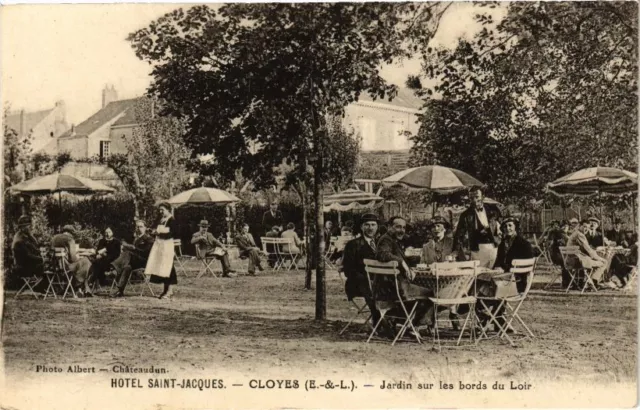 CPA AK Hotel St-JACQUES-Cloyes-Jardin sur les bords du Loir (177346)