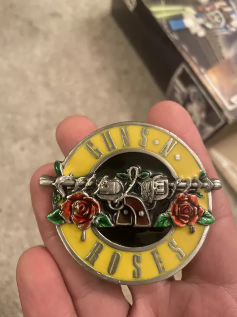 Guns N' Roses GNR Pure Pewter Badge Vintage