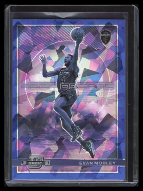 2021-22 Panini Contenders Optic Hoop Dreams Blue Cracked Ice Evan Mobley 40/75