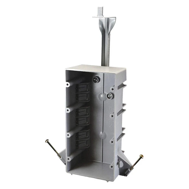 CANTEX EZ55QNB Electrical Box,4 Gang,55 cu. in.,PVC