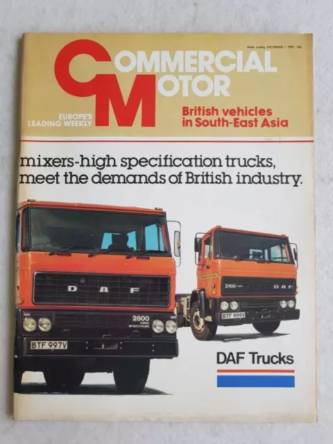 THE COMMERCIAL MOTOR MAGAZINE DEC 1 1979 British Vehicles South-East Asia