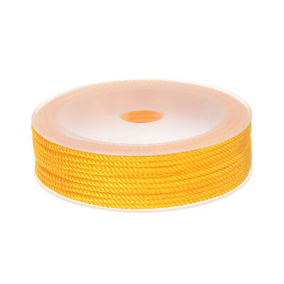 Cuerda de nailon de 2 mm hilo de nudo chino pulsera hilo, dorado, 42 ft