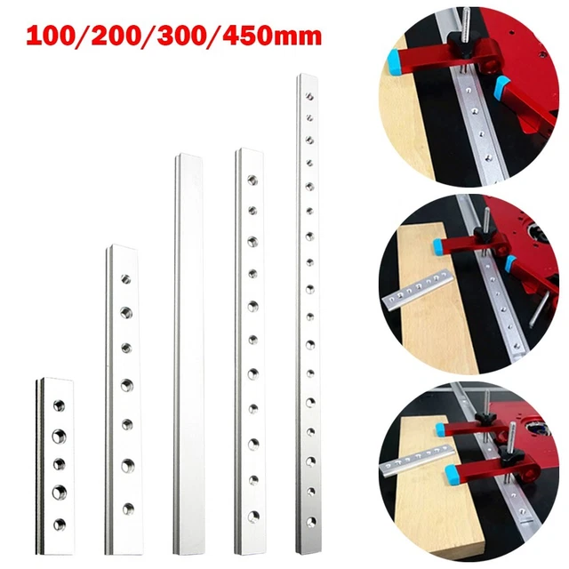 Barre En T Aluminium 300mm Pour Rail à Onglet – Plaque Coulissante Pour Outillage Bois, Gabarit De Scie