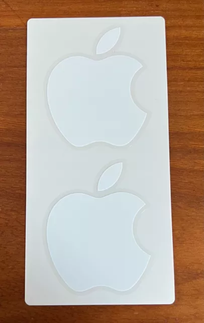 2 Stk original Apple Logo Aufkleber Sticker iPhone Macbook iPad