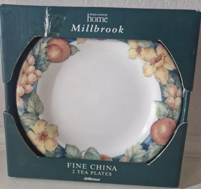 Marks and Spencer Millbrook Tea Plates x 2 NEW
