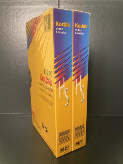 Kodak HS E240 High Standard Color VHS Videokasette 240 min Doppelpack - Neu OVP 3