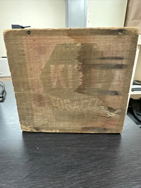 Antique 12/2/1910 Brown And Williamson Kite Tobacco Wooden Box .