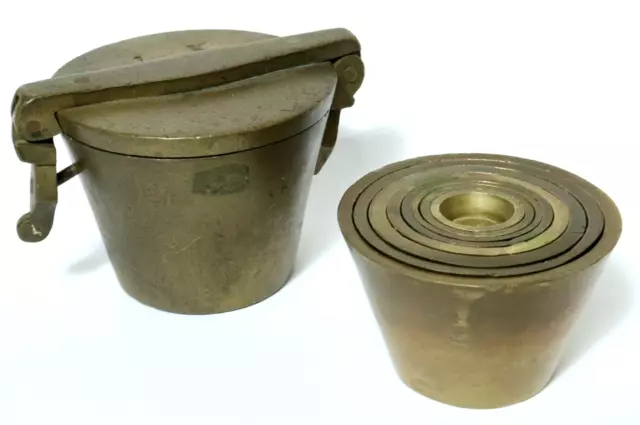 Gewichte Gewichtssatz Topfgewichte Bechergewichte Gewicht Apotheker weights Topf