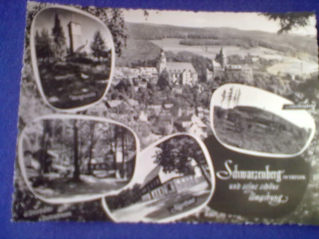 ANSICHTSKARTE SCHWARZENBERG IM Erzgeb. und seine schöne Umgebung 1962 m