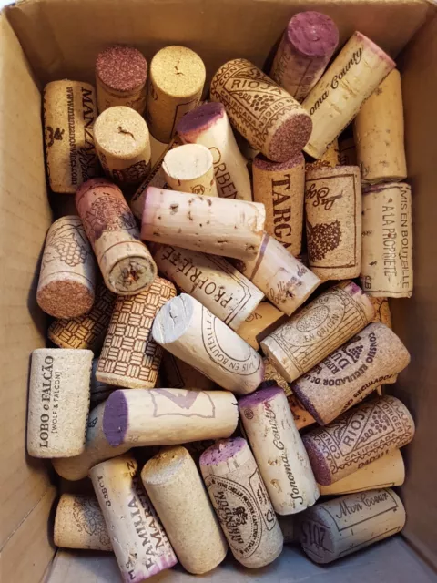 Pre-Cut Wine Corks used for Crafts Multi Listing 50-100-200-400 Halves  WineCorks