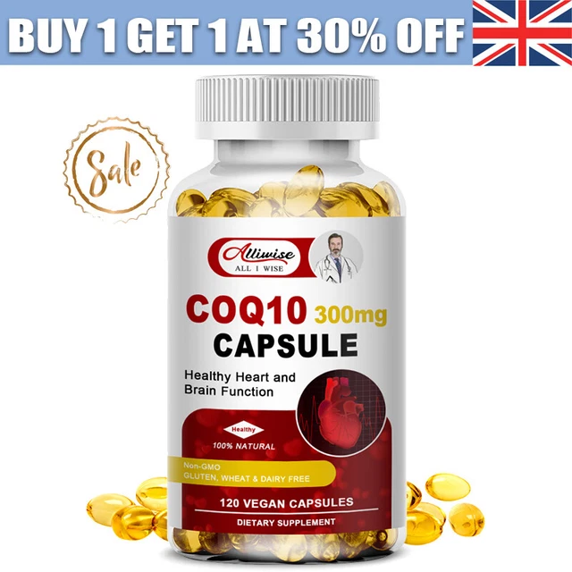 COQ 10 COENZYME Q10 120Capsules 300mg Blood Pressure Cardiovascular