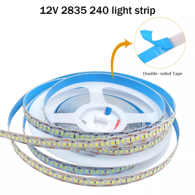 12V LED Streifen 2835 5050 Wasserdicht Band Leiste Stripe Leuchte Lichtband 5M