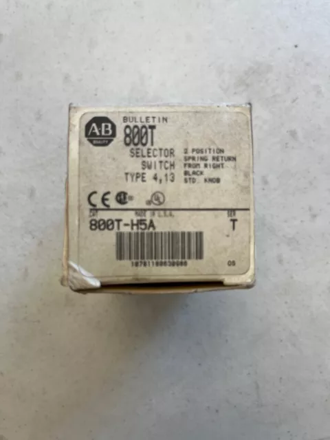 Allen Bradley 800T-H5A, Selector Switch