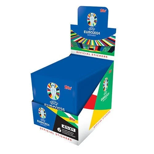 100 Autocollants UEFA Euro 2024 Allemagne + Pochettes Exclusives – Collection Officielle Topps (différents) - 5