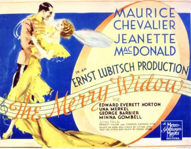 The Merry Widow Lobby Card Maurice Chevalier Jeanette Macdonald 1934 Old Photo