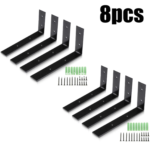 4/8Pcs Shelf Bracket Strong Support Wall Heavy Duty High Load L-Shaped No Bend