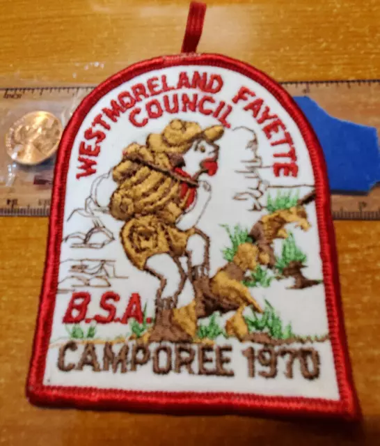 BSA Westmoreland-Fayette Council, PA, Camporee, 1970 with hanger