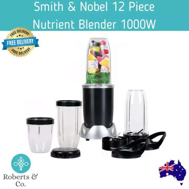 SMITH NOBEL 12 Piece Nutrient Blender 1000W Blender Smoothie