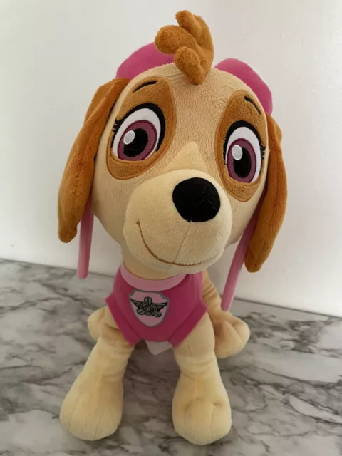 LARGE PAW PATROL Skye Plush Nickelodeon Stuffed Girl Puppy Dog Pink Sky ...