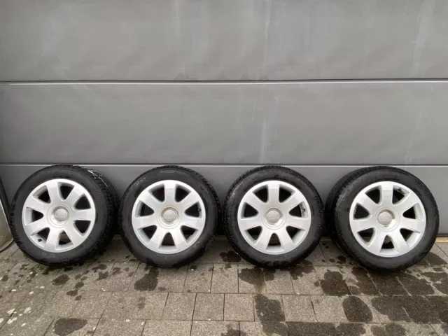 Original Audi Alufelgen incl. Bridgestone Sommerreifen 205/55R16 - 4 Stück