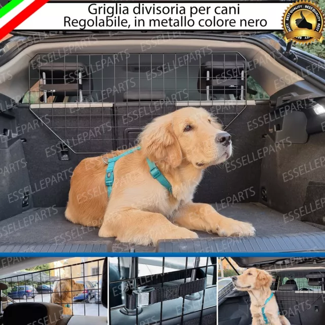 Griglia Per Cani Barriera Modulare Divisoria Bagagliaio Lancia Ypsilon Nero