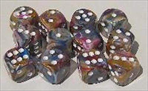 d6 12mm 36 Dice Set Festive Carousel w/White CHX27840 (US IMPORT)