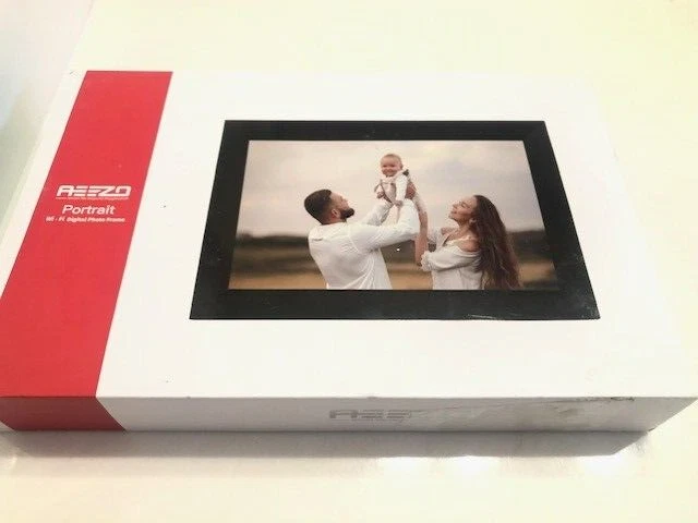 AEEZO Portrait 01 Black 9in HD Display 16GB storage Wi-Fi Digital picture frame