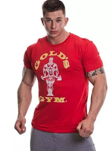 Gold‘s Gym Muscle Joe T-Shirt Bodybuilding Fitness Sport Shirt Kleidung Gr:XL